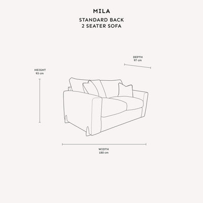 Mila Taupe Soft Textured Sofa Range with Gold Feet Sofa 2 Seater Standard Back 