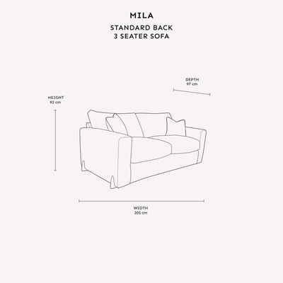 Mila Taupe Soft Textured Sofa Range with Gold Feet Sofa 3 Seater Standard Back 