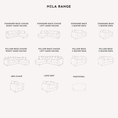 Mila Taupe Soft Textured Sofa Range with Gold Feet Sofa 