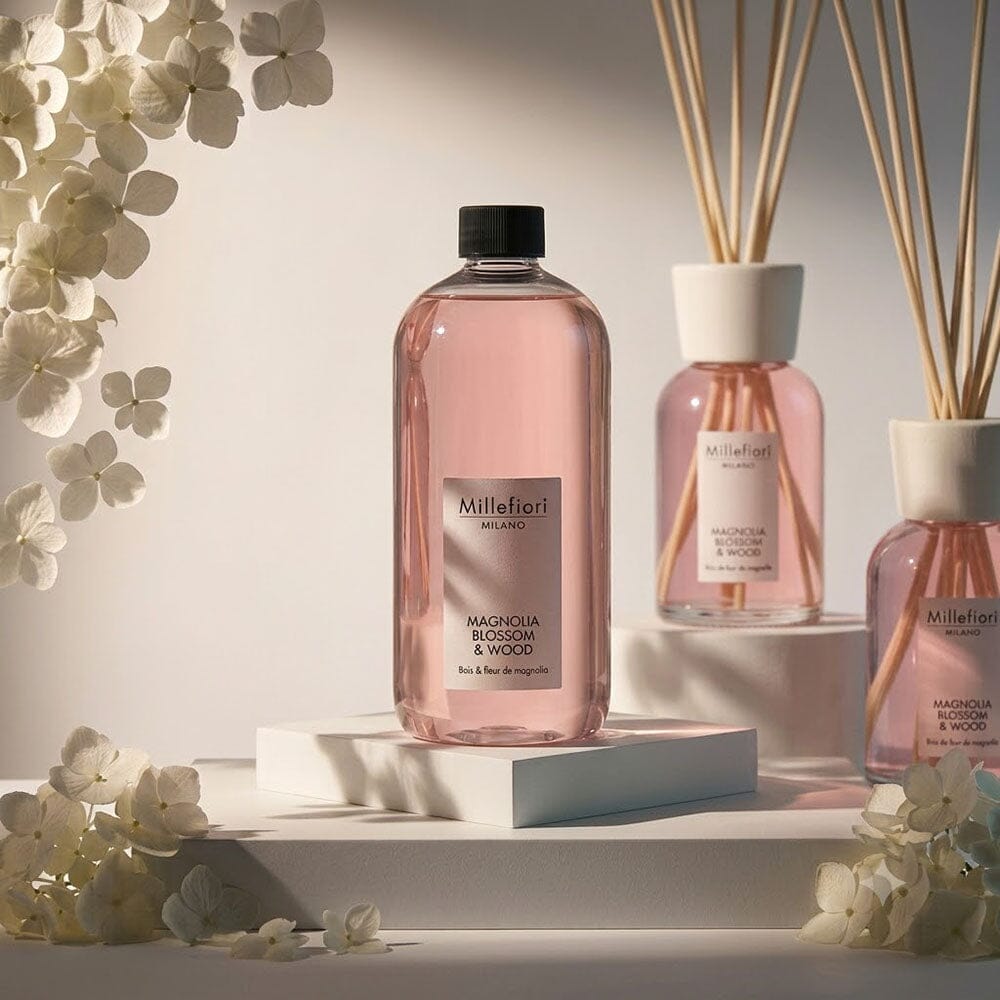 Millefiori Magnolia Blossom & Wood Fragrance 500ml Diffuser Refill 