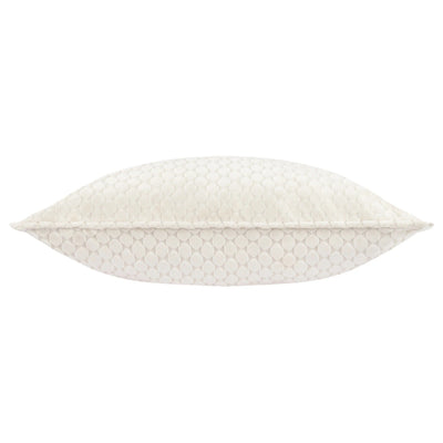 Mitho Ivory Velvet Scallop Pattern Cushion- 50x50cm Textiles 