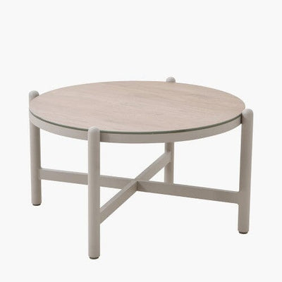 Moeven Cream Set of 2 Outdoor Tables Outdoor 