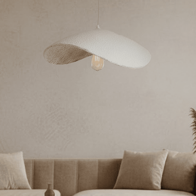 Montrose Cream & Antique Brass Organic Ceiling Light Lighting 