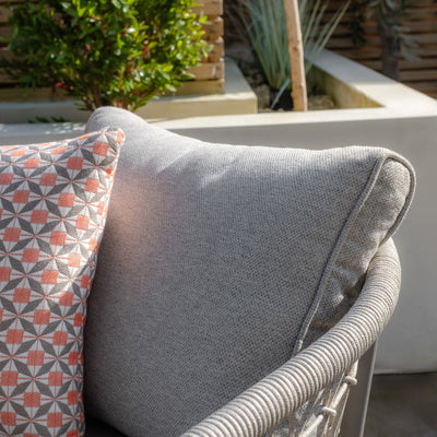 Morocco Outdoor Cream & Taupe Chair Lounge Set Outdoor 