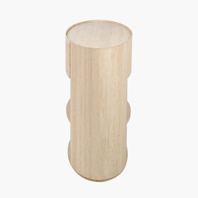 Moxin Travertine Effect 1 Drawer Console Table Furniture 