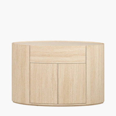Moxin Travertine Effect 2 Door Sideboard Furniture 
