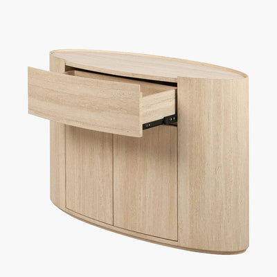 Moxin Travertine Effect 2 Door Sideboard Furniture 