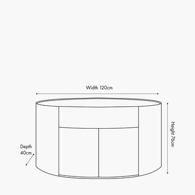 Moxin Travertine Effect 2 Door Sideboard Furniture 