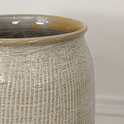 Mystic Large Textured Neutral Vase Accessories 