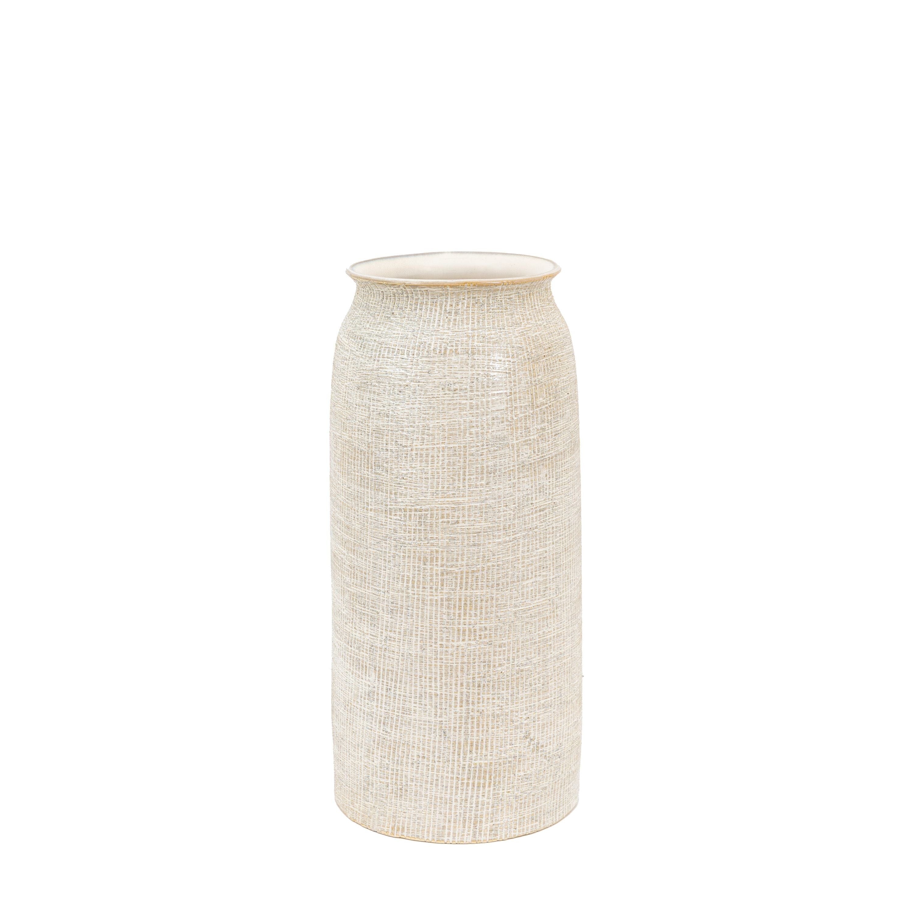 Mystic Large Textured Neutral Vase Accessories 