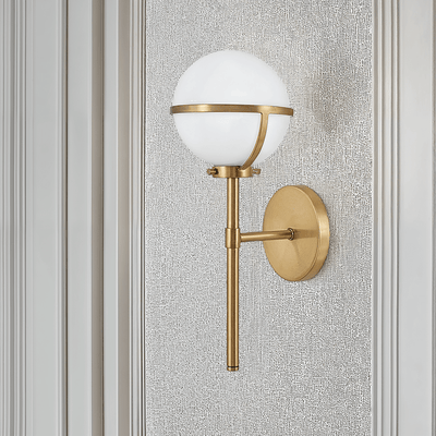 Nancy Gold Orb Detail Wall Light Lighting 