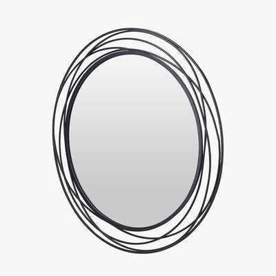 Nantes Black Round Wall Mirror Accessories 
