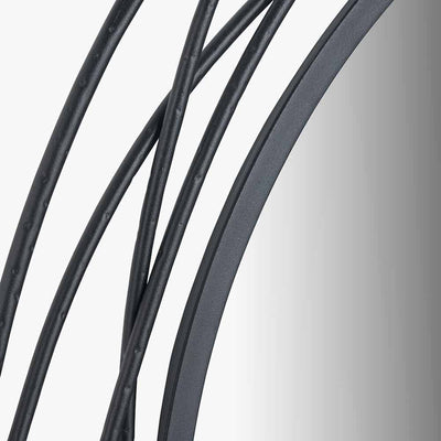 Nantes Black Round Wall Mirror Accessories 