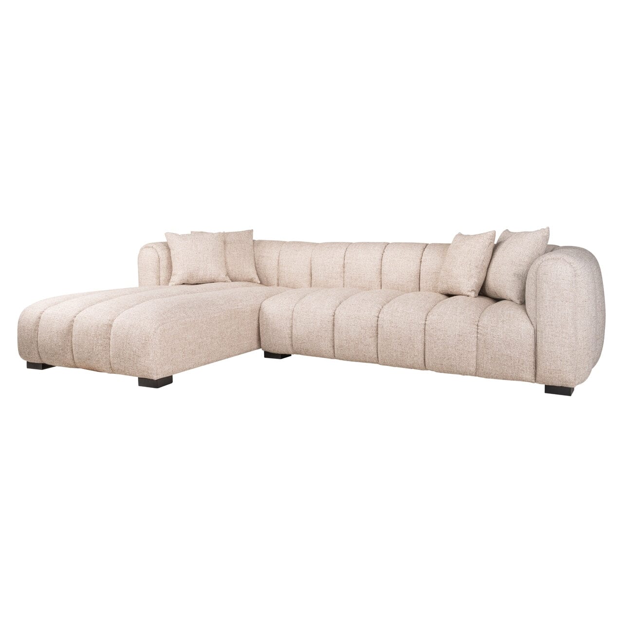 Neo Cream Tweed Left Hand Facing Chaise End Sofa Sofa 