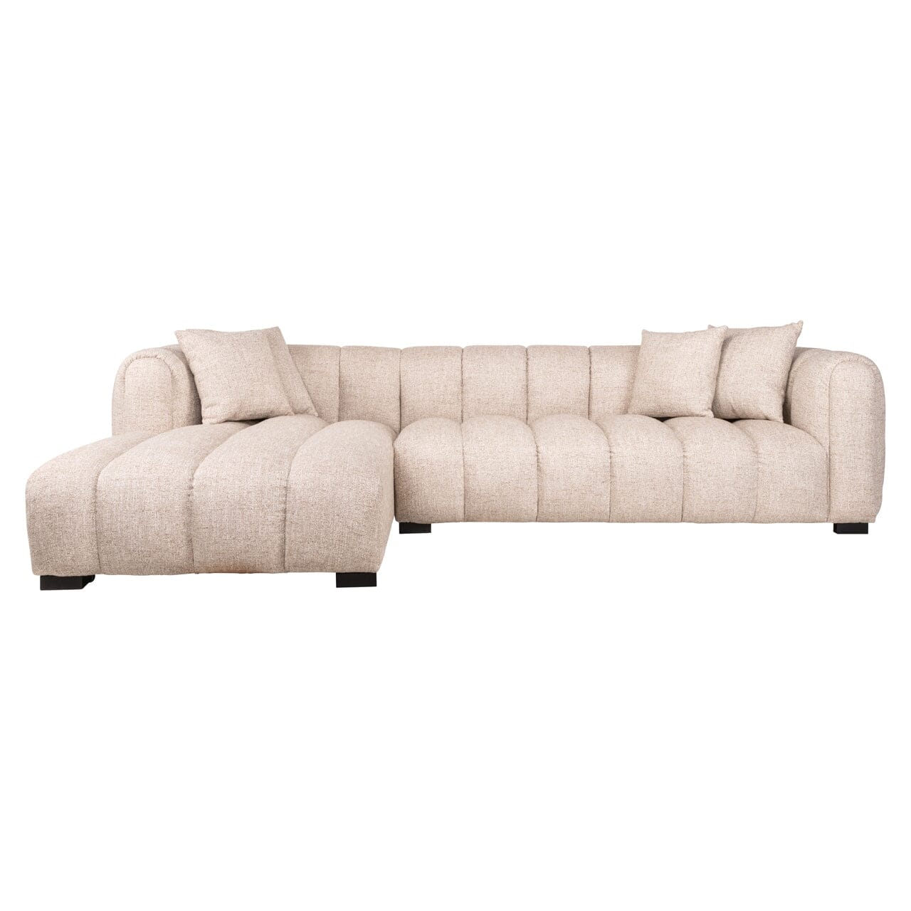Neo Cream Tweed Left Hand Facing Chaise End Sofa Sofa 