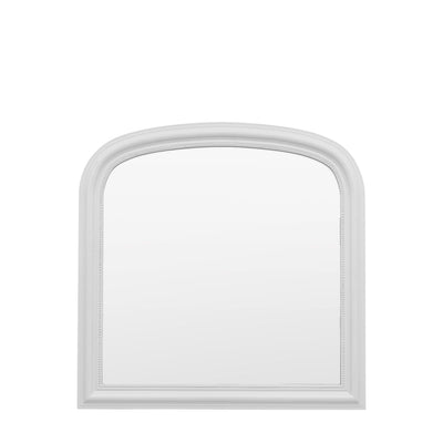 Newark White Arched Overmantle Mirror Accessories 