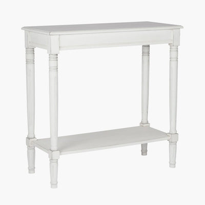Nia White Wooden Console Table Furniture 