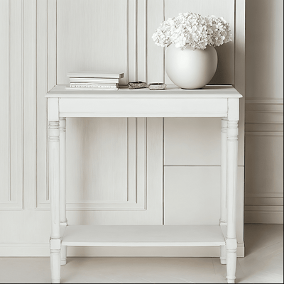 Nia White Wooden Console Table Furniture 