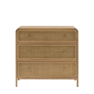 Nook Natural Rattan 3 Drawer Chest Furniture 