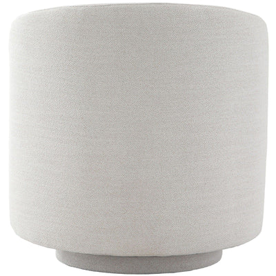 Noto Beige Woven Rounded Swivel Accent Chair Furniture 