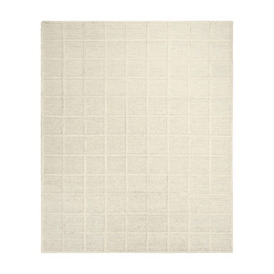 Noto Cream Checkered Pattern Rug Textiles 
