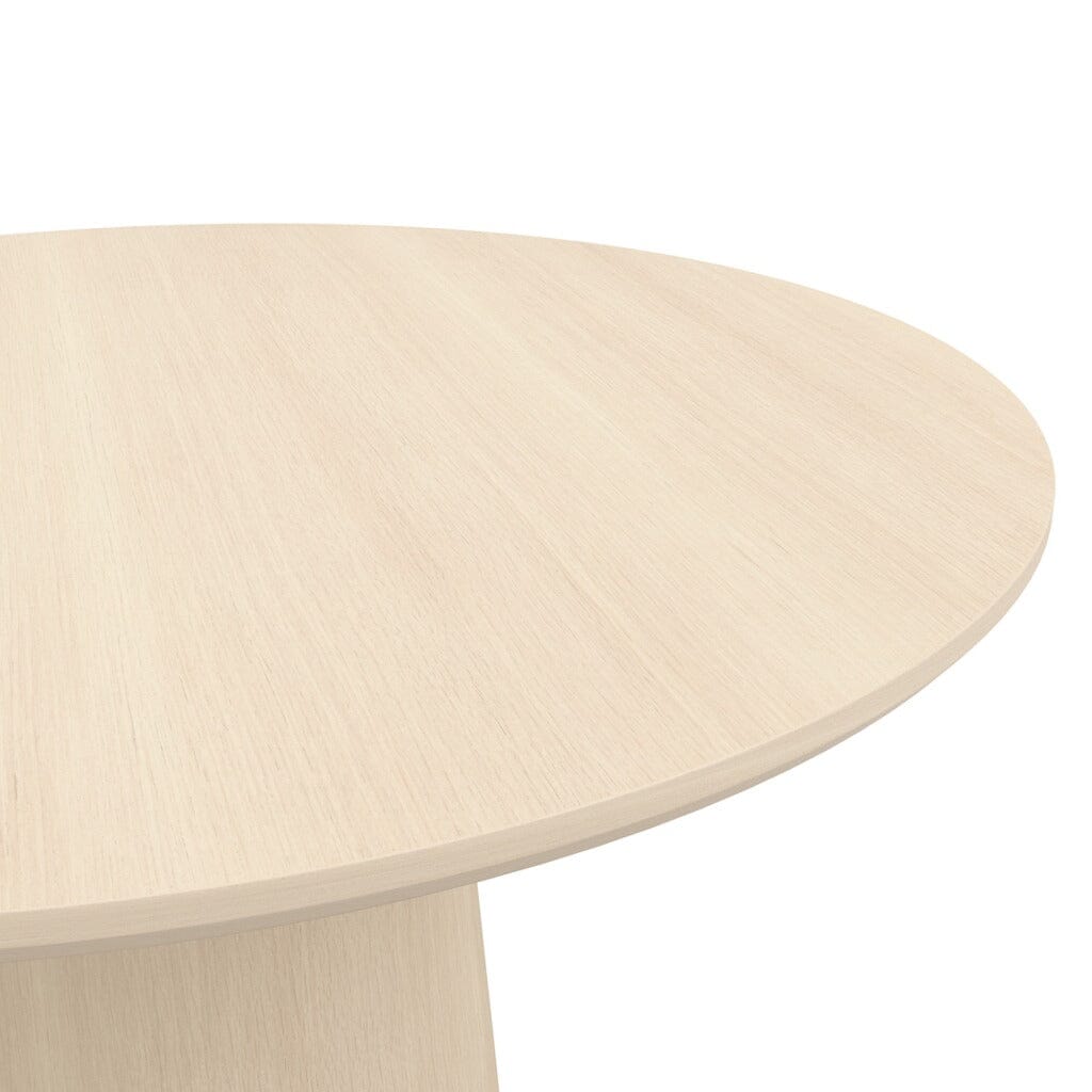Novie Light Wood Effect Round Dining Table Furniture 