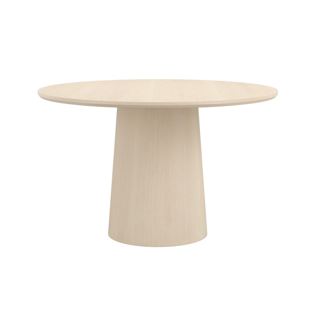 Novie Light Wood Effect Round Dining Table Furniture 