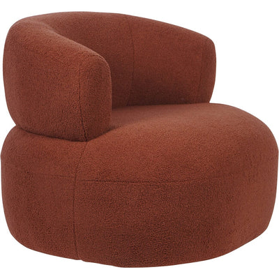 Nyra Terracotta Boucle Accent Chair Furniture 