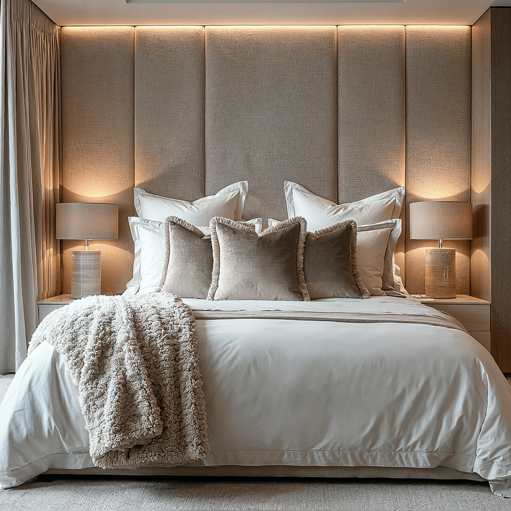 Odalys Cappuccino Cushion with Fringe Detail - 43x43cm Textiles 