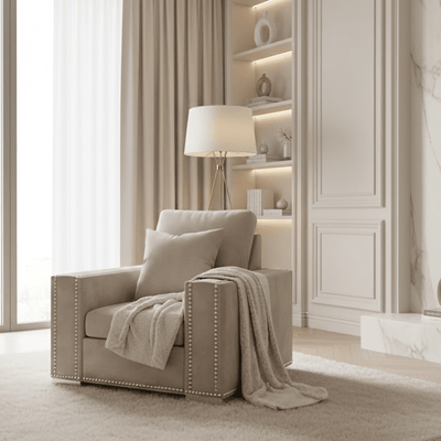 Olivia Mink Premium Chair Sofa 