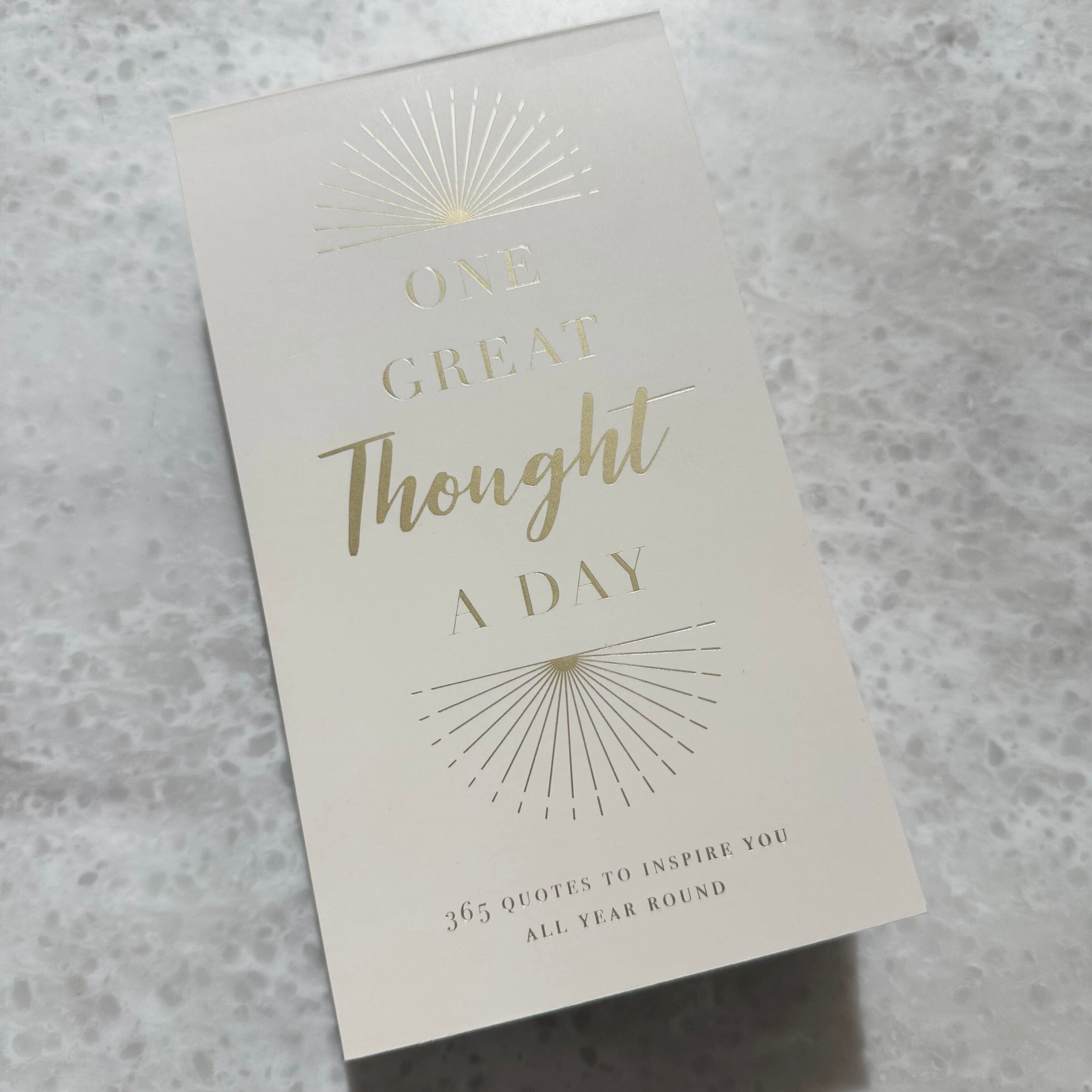'One Great Thought a Day' Lined Notebook with Quotes Accessories 