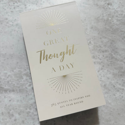 'One Great Thought a Day' Lined Notebook with Quotes Accessories 
