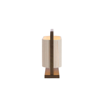 Orsay Cream Rope & Dark Wood Detail Table Lamp Lighting 