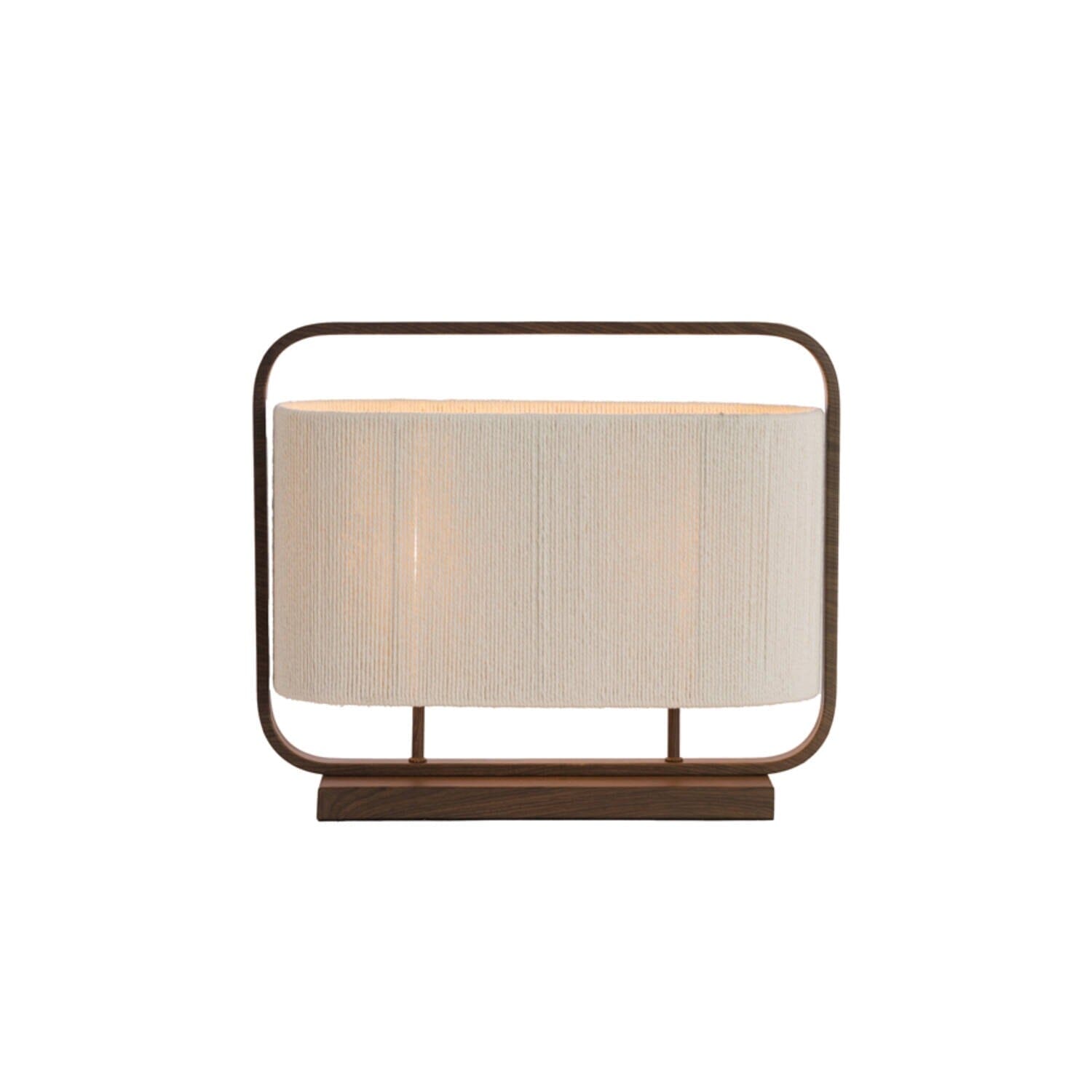 Orsay Cream Rope & Dark Wood Detail Table Lamp Lighting 