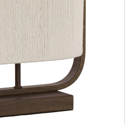 Orsay Cream Rope & Dark Wood Detail Table Lamp Lighting 