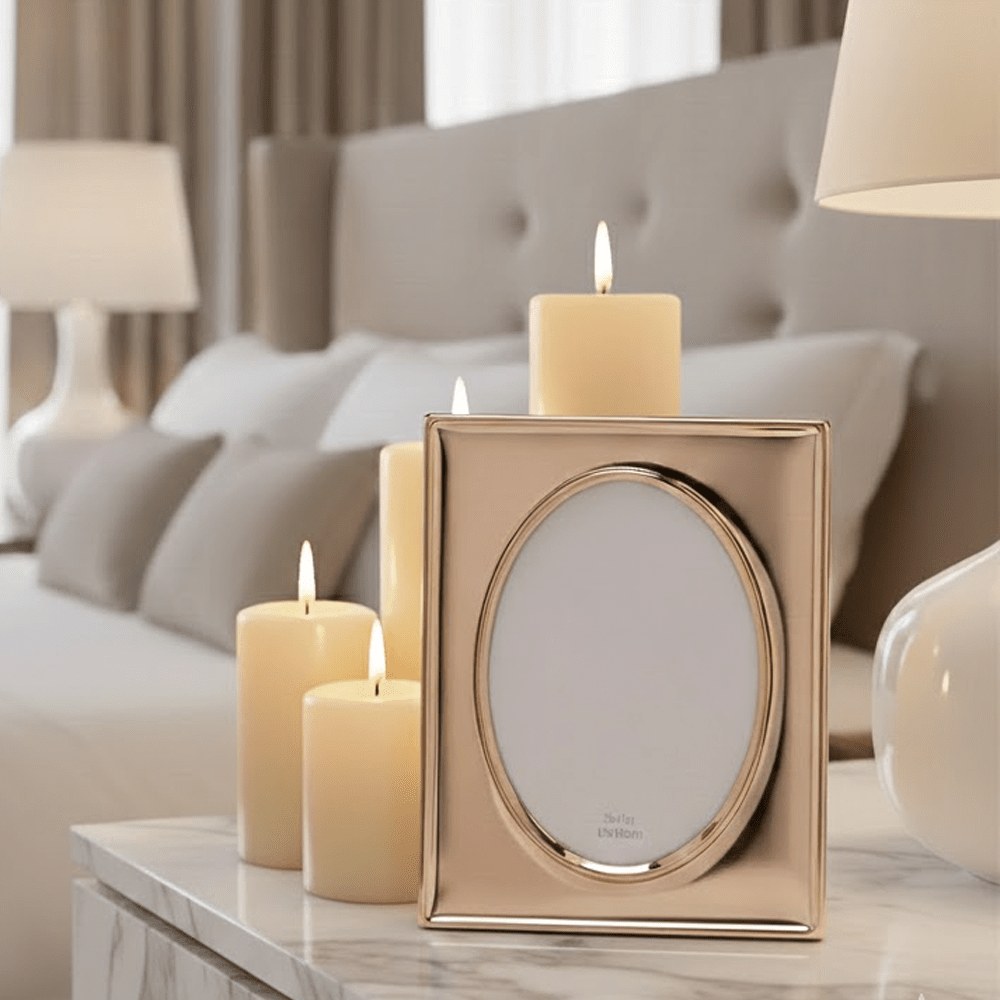 Otium Gold Oval Cut Out Photo Frame - 5x7" Accessories 