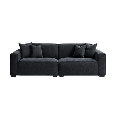 Ottilie Midnight Boucle 3 Seater Sofa Sofa 