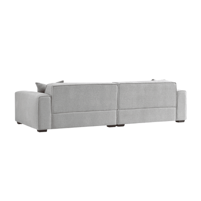 Ottilie Pebble Boucle 4 Seater Sofa with Footstool Sofa 