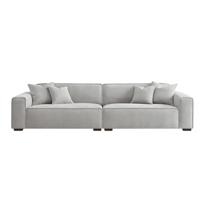 Ottilie Pebble Boucle 4 Seater Sofa with Footstool Sofa 