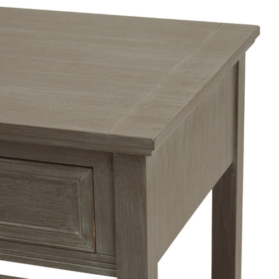 Palma Grey Washed Wood 1 Drawer Side Table Furniture 