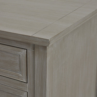Palma Grey Washed Wood 4 Drawer Console Table Furniture 