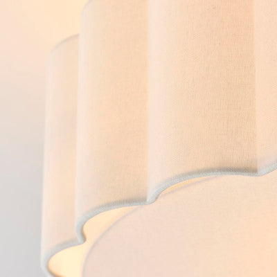 Pandora Cream & Gold Flush Ceiling Light Lighting 