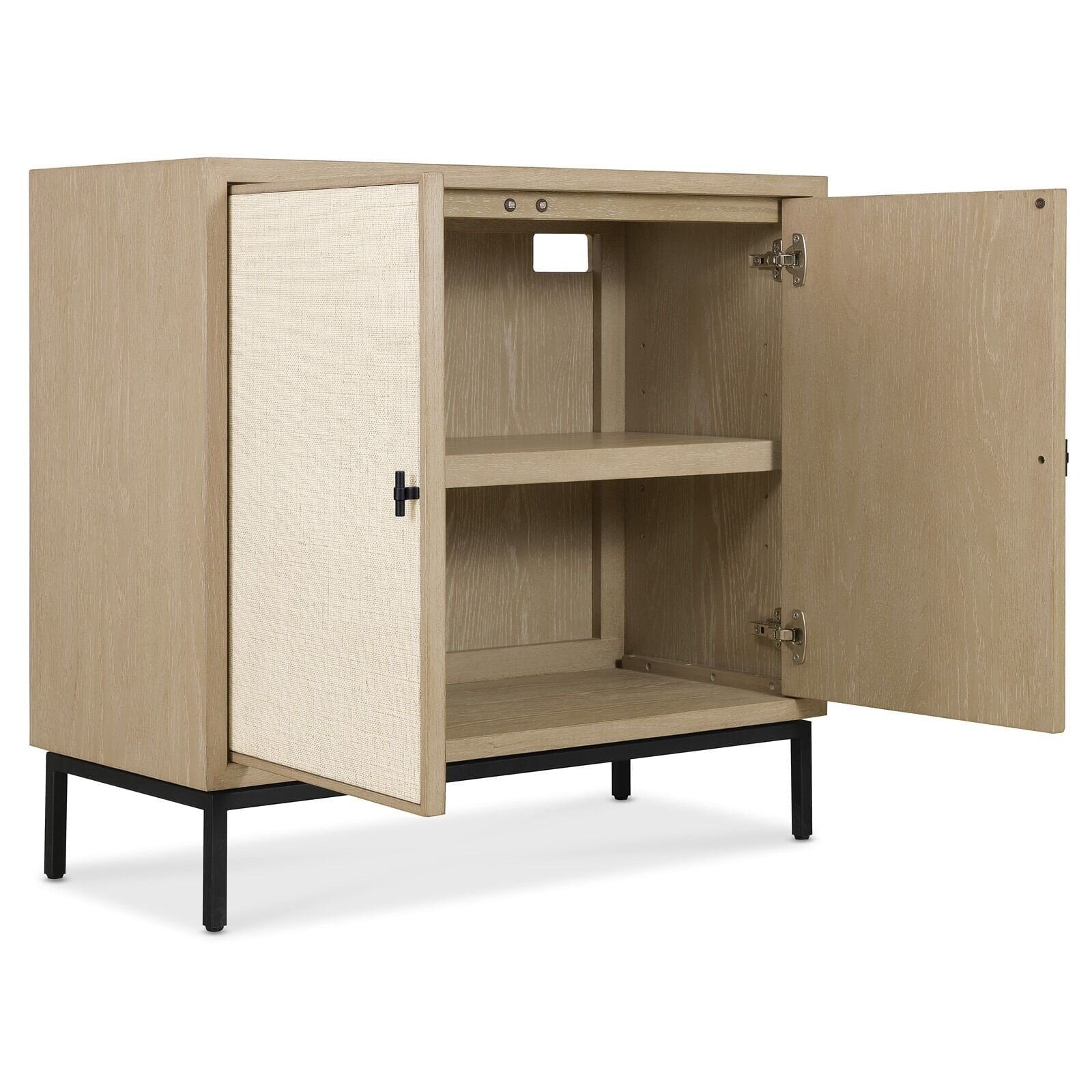 Paradigm Light Oak & Linen 2 Door Sideboard Furniture 