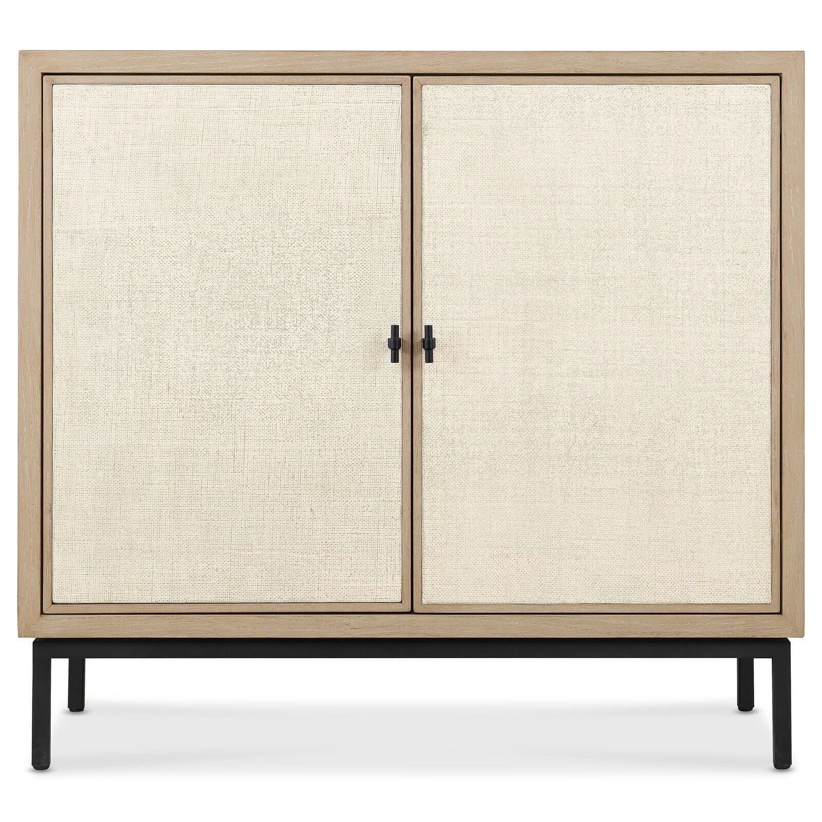 Paradigm Light Oak & Linen 2 Door Sideboard Furniture 