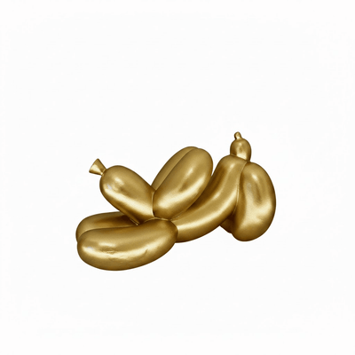 Patrice Gold Stretching Decorative Balloon Dog Ornament Accessories 