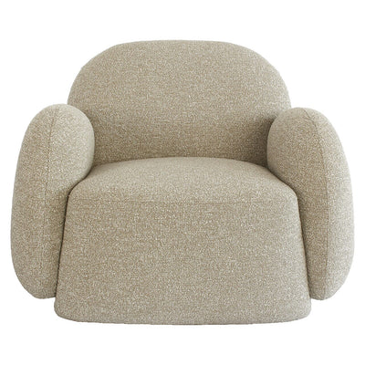 Pax Beige Woven Curved Accent Chair Furniture 