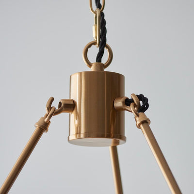 Payton Brass 6 Light Round Pendant Ceiling Light Lighting 