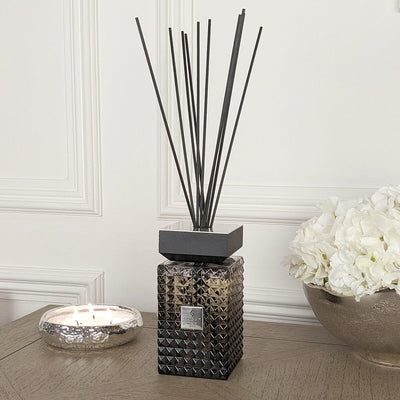 Persian Spice Black & Silver Luxury Reed Diffuser - 500ml Fragrance 