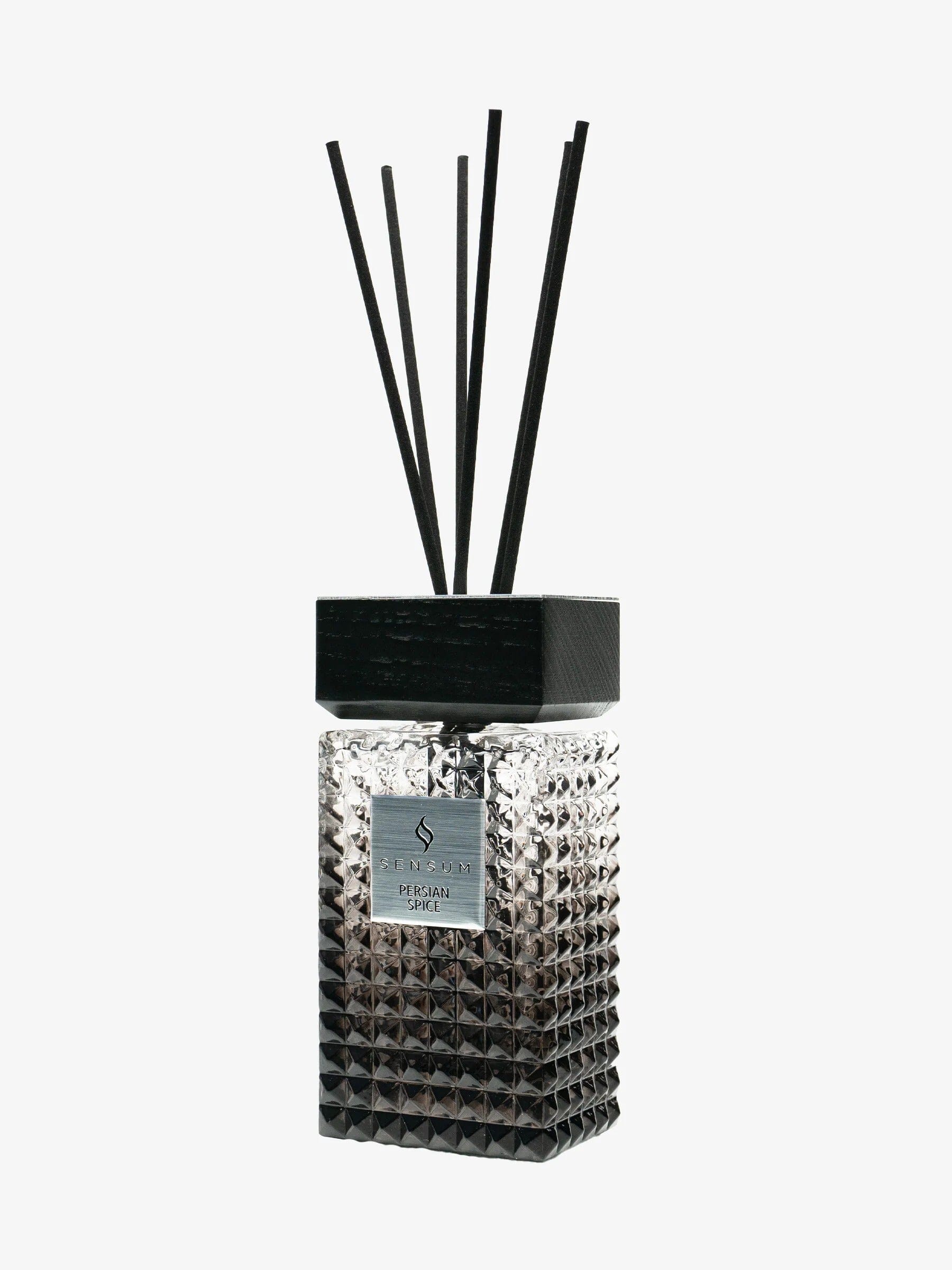 Persian Spice Petite Black & Silver Luxury Reed Diffuser - 150ml Fragrance 