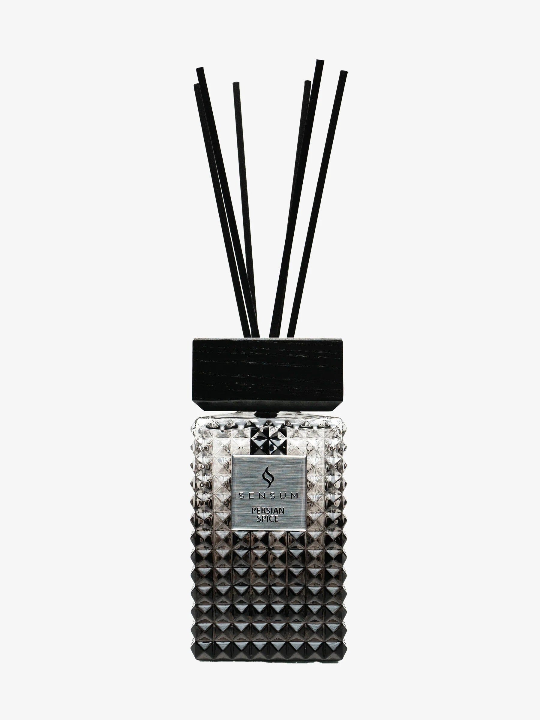 Persian Spice Petite Black & Silver Luxury Reed Diffuser - 150ml Fragrance 